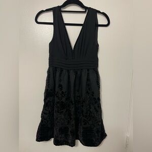 H&M Black Floral Mini Dress